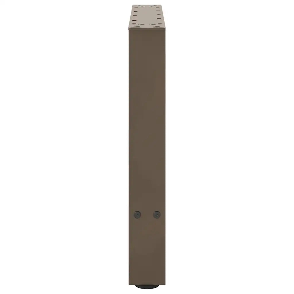 Gambe per Tavolino da Caffè in Acciaio Naturale 2 pz 50x(42-43) cm Acciaio 4013283