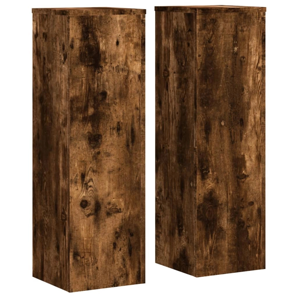 Portavasi mobili per fiori set da 2 legno ingegnerizzato marrone 02_0045309