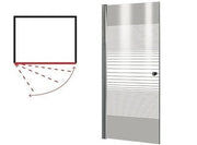 BOX DOCCIA PARETE DOCCIA PORTA BRIXO CICOGNA CM.80X185H