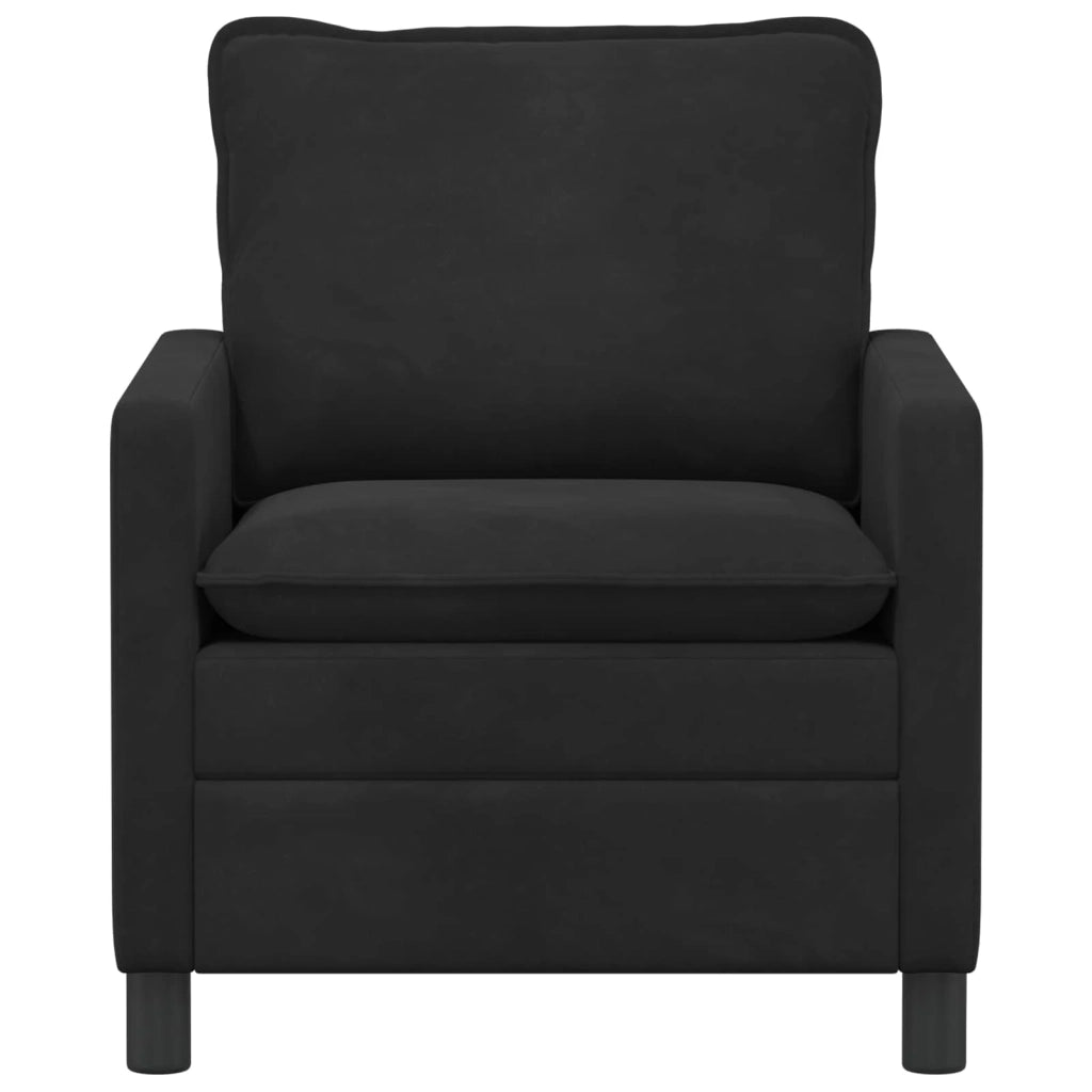 Divano Nero 76 x 81 x 87,5 cm Velluto