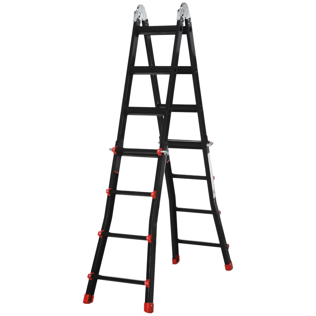 Scala Telescopica Alluminio Pieghevole ¨C Zephmum ¨C 4 m 8 Gradini 150 kg