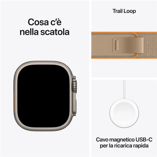 Apple watch ultra4 gps+cell.49mm smnatural titanium case - 0195951215891