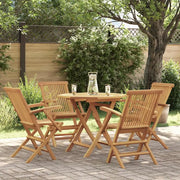 Set da Pranzo da Giardino 5 pz in Legno Massello di Teak 3059582