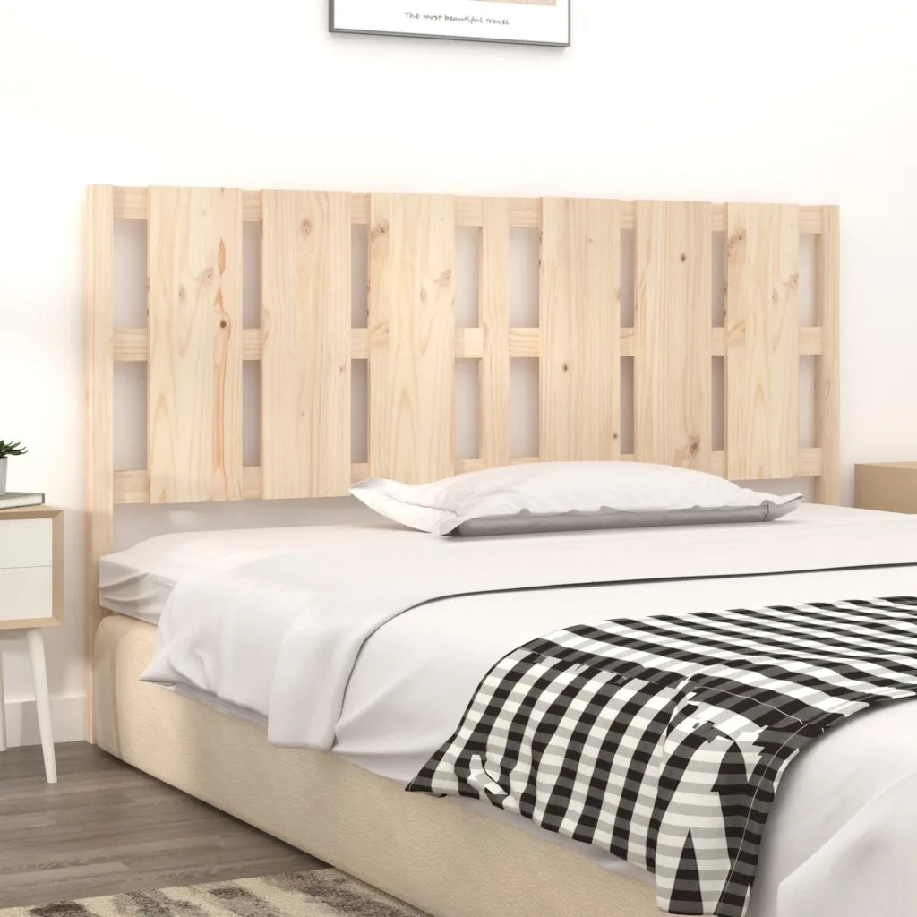 Testiera per Letto 185,5x4x100 cm in Legno Massello di Pino