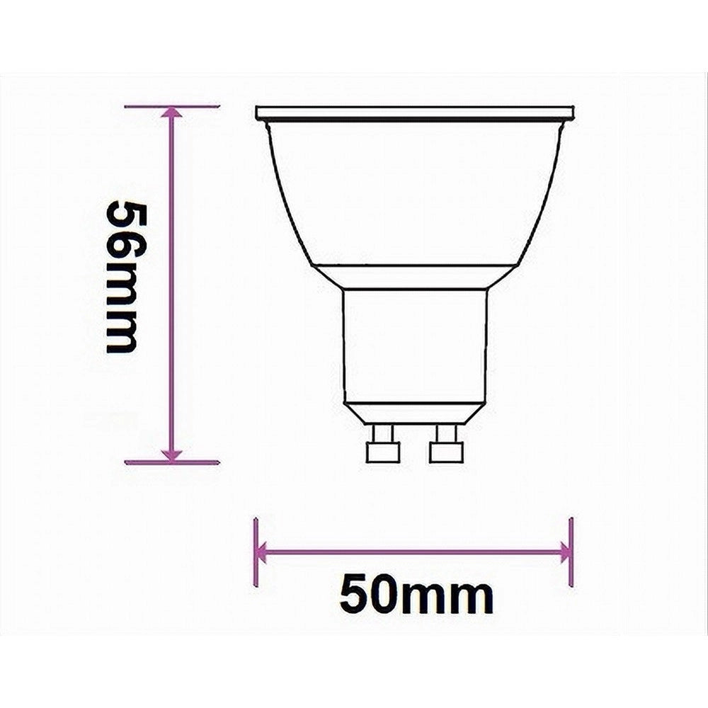 Trade Shop - Lampadina Led Gu10 10watt Faretto Spotlight 110° Luce 3000k 4000k 6500k Gu10-10w - -bianco Naturale      -