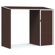 Capanno per Legna da Giardino 245x98x159 cm in Acciaio Zincato  cod mxl 65844