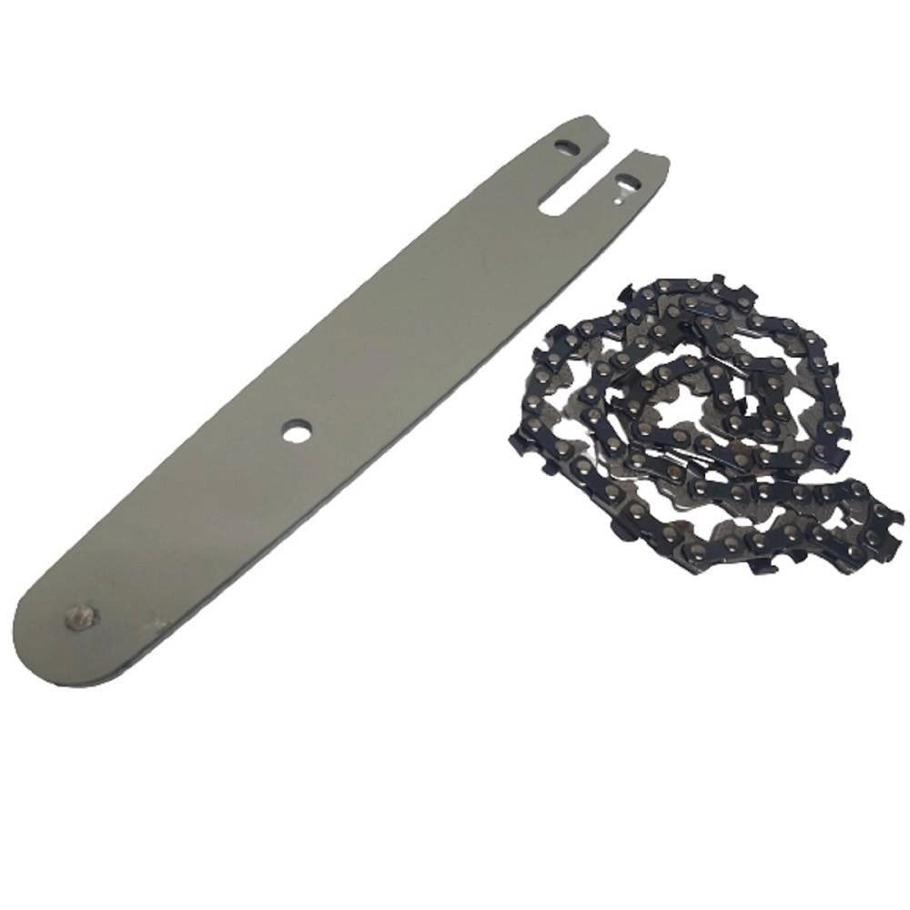 Trade Shop - Kit Barra + Catena 8" Ricambio Da 8 Pollici Per Mini Motosega A Batteria -