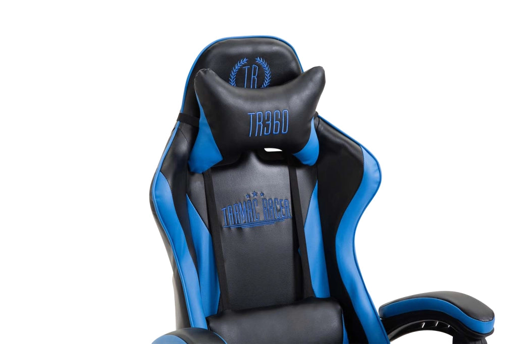 Poltrona gaming IGNITE in similpelle Nero/blu