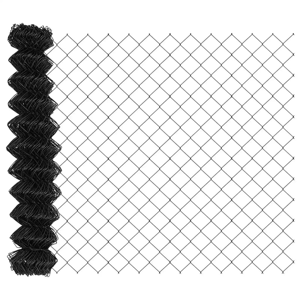 Recinzione a maglie con palo 10 x 1,2 m Grigio Rete 3336261