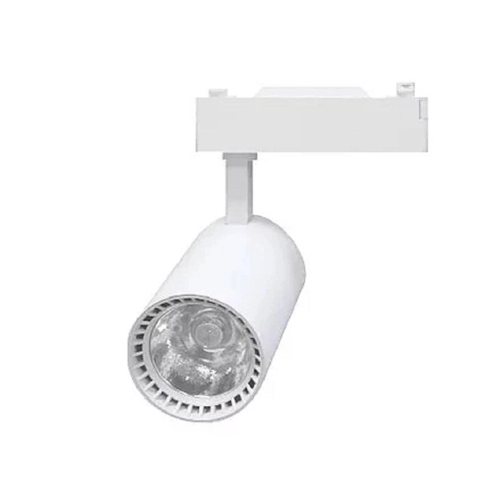 Trade Shop - Faretto Led Cob Con Binario 30w Lampada Pista Luce Naturale Fredda Calda F30w-9a -