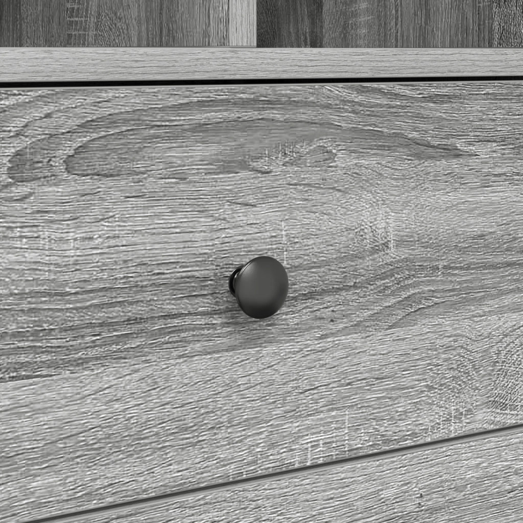 Scrivania con Archivio Grigio Sonoma Legno Ingegnerizzato