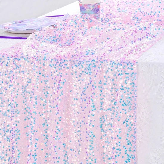 Tavolo da pranzo con lucido rossa 63 x 300 cm tavolo da pranzo con lucido a stella per zeemeermin pailletti Adatto per decorazioni di festa, compleanni, matrimoni, Natale, decorazioni scolastiche
