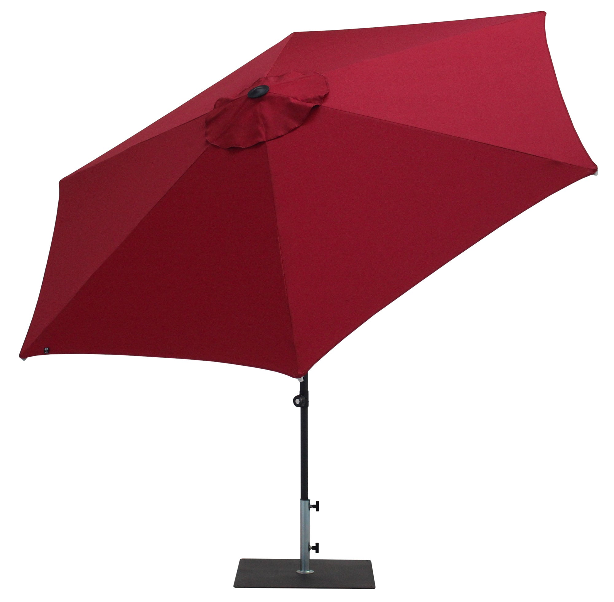 Ombrellone da Giardino Ø3 m Palo Ø38 mm in Alluminio Tessuto Olefin Trend Bordeaux