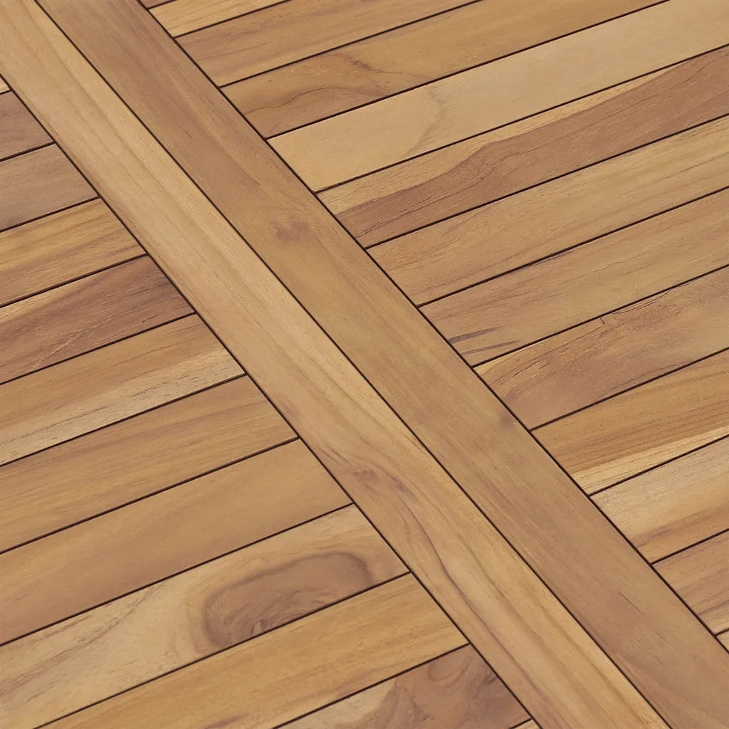 Tavolo da Pranzo per Giardino | Tavolino da esterno 120x70x77 cm in Massello di Teak