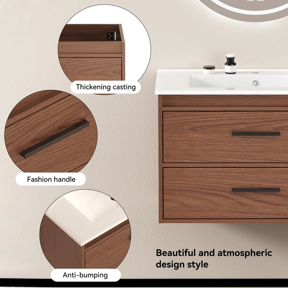 Armadietto Bagno con Cassetti ¨C Xylo ¨C Marrone, 75 cm