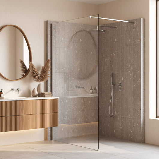 Parete Doccia Rea Flexi Transparent / Chrome 120