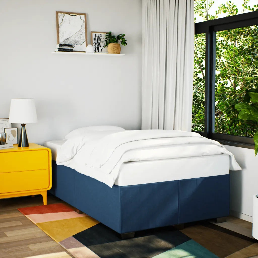 Giroletto senza Materasso Blu 120x200 cm in Tessuto