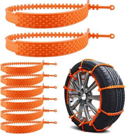 Cavi elettrici universali - 6 pezzi catene da trazione catene da neve gomme da protezione - catene da neve riutilizzabili - per auto camion SUV strada innevata.