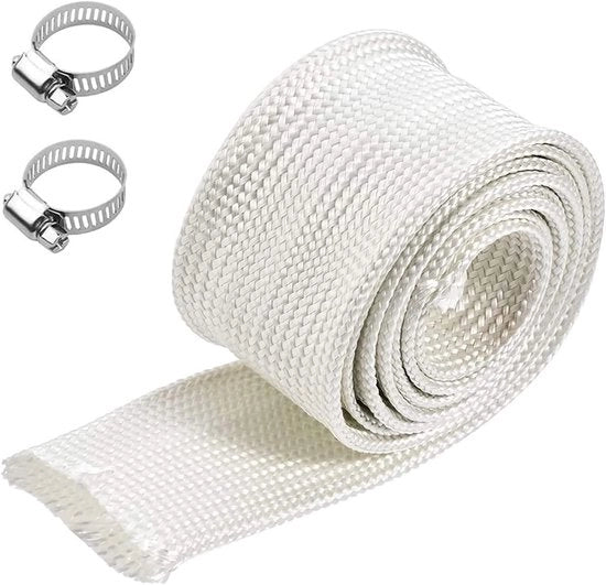 Sistema di isolamento per condotti di scarico termoresistente 120 cm per generatori e impianti di aggregazione - rivestimento in fibra di vetro per impianti di riscaldamento e climatizzazione.