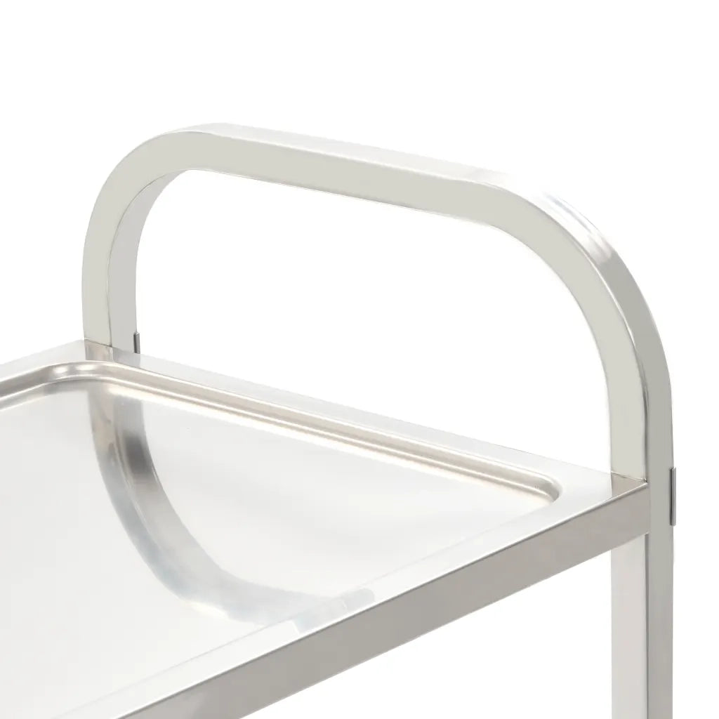 Carrello da Cucina a 4 Livelli 107x55x125 cm in Acciaio Inox cod mxl 68683