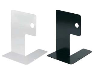 FERMALIBRO IN ACCIAIO VERNICIATO- - mm.155x140x200h. colore bianco - 5 pezzi