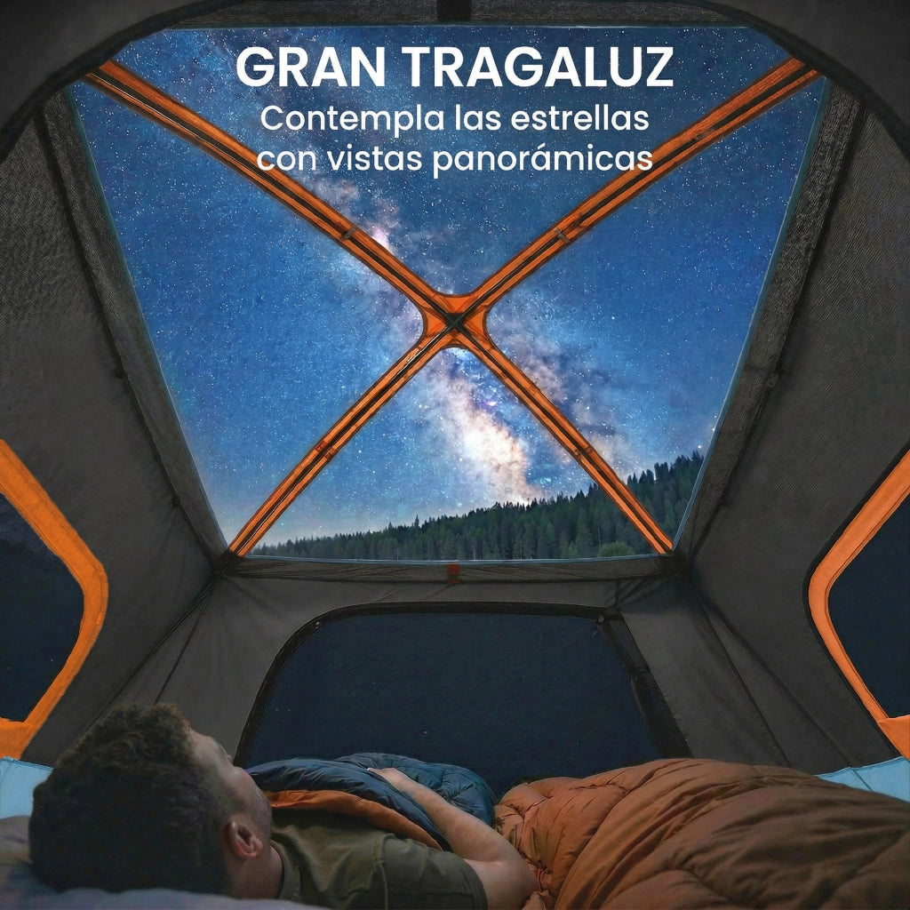 Tenda da campeggio 4 persone 2 stanze ¨C zephmum ¨C impermeabile facile montaggio