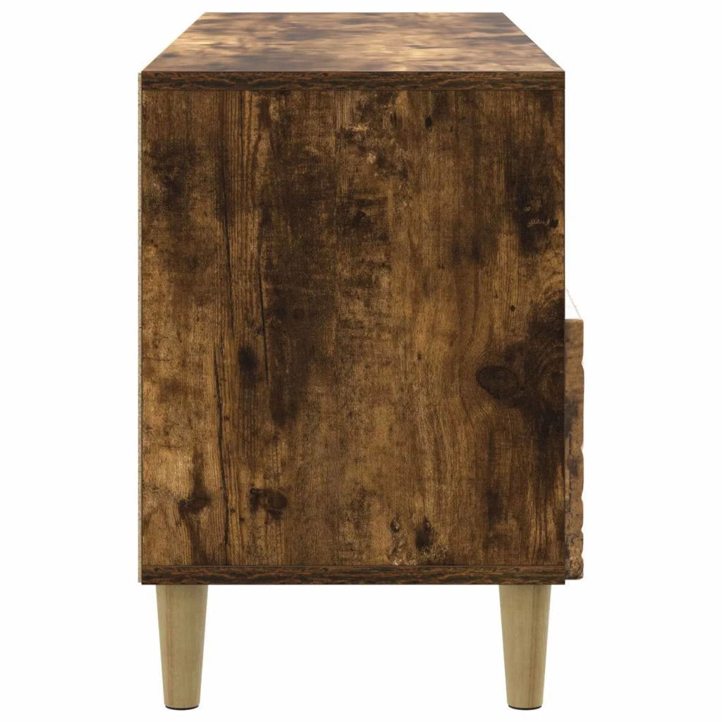 Mobile TV 102 x 34,5 x 50 cm Rovere Fumo Legno ingegnerizzato