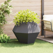 Fioriera Nero 100 x 100 x 80 cm Acciaio 884024