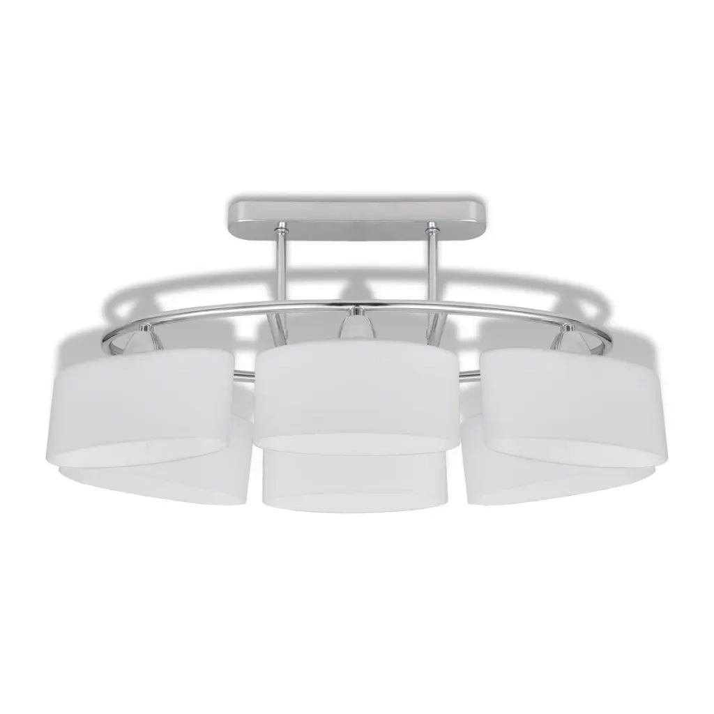 Lampada da Soffitto Paralume Ellissoidale Vetro 6 Lampadine E14 CFW8075365