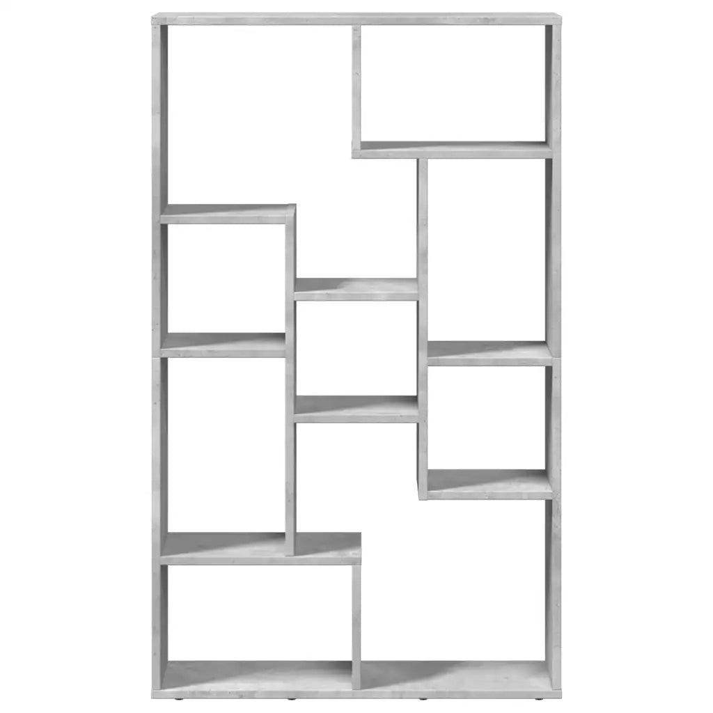 Libreria Grigio Cemento 72x20x120 cm in Truciolato