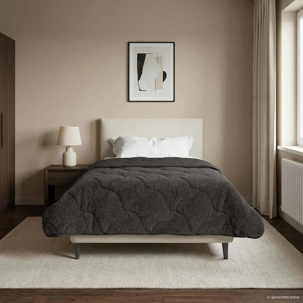 Piumone Completo Annuale Trapuntato Antracite 140 x 220 cm 42026230