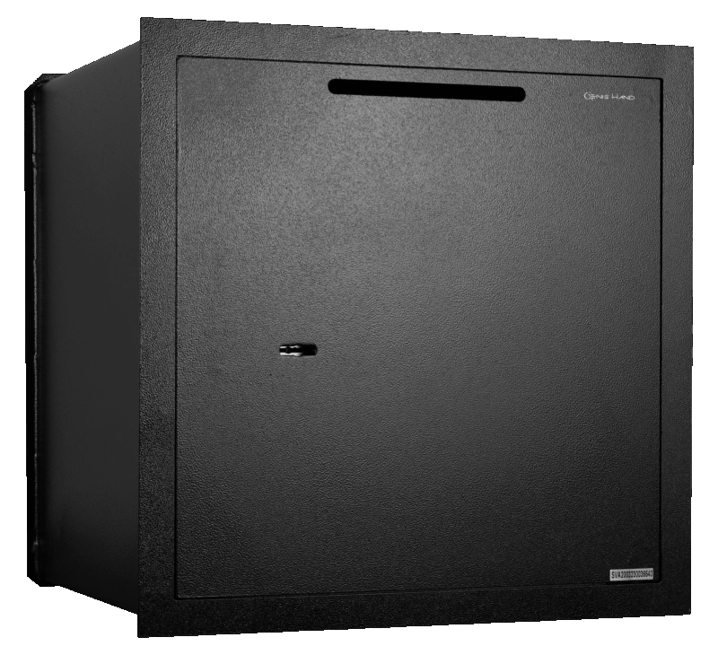 Genie Hand Cassaforte Meccanica Deposito a Muro Grande 35x42x45 cm