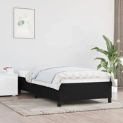 Giroletto senza Materasso-Struttura Letto Nero 100x200 cm in Tessuto 947463