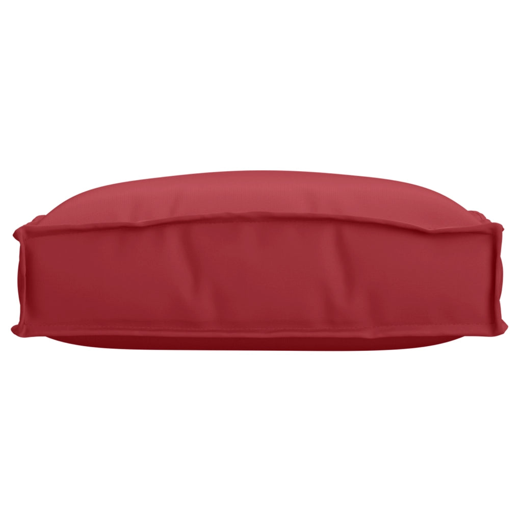 Cuscini per pallet per seduta 2 pezzi Rosso Vino 40x40x8 cm Tessuto Oxford