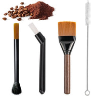 Set di Pulizia per Barista, Pennelli per Barista, Set di Pulizia per Macchina del Caffè, Pennelli per Macchina del Caffè, Pennello per Pulizia della Moka, Aiuta a Pulire i Fori e a Rimuovere le Particelle di Caffè, 4 Pezzi