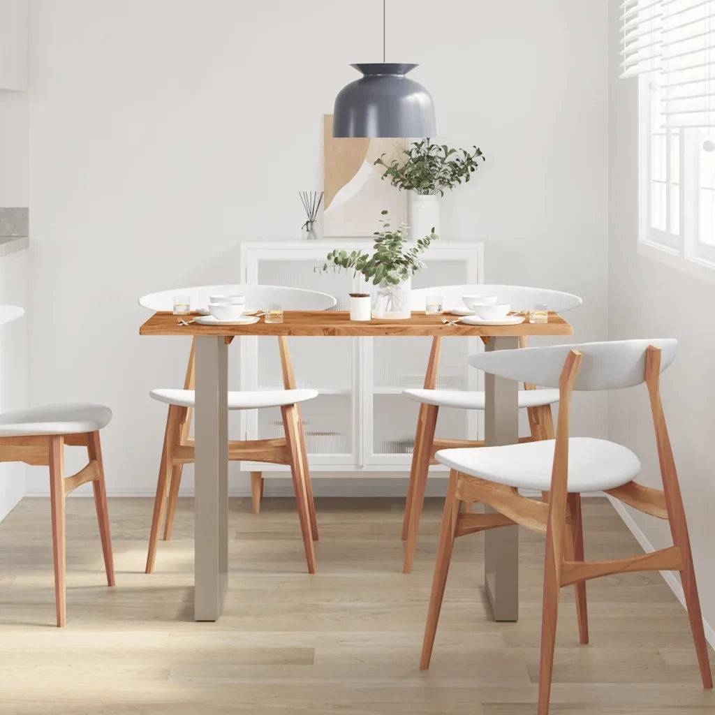 Tavolo da Pranzo 110x50x76 cm Legno Massello di Acacia cod mxl 13686