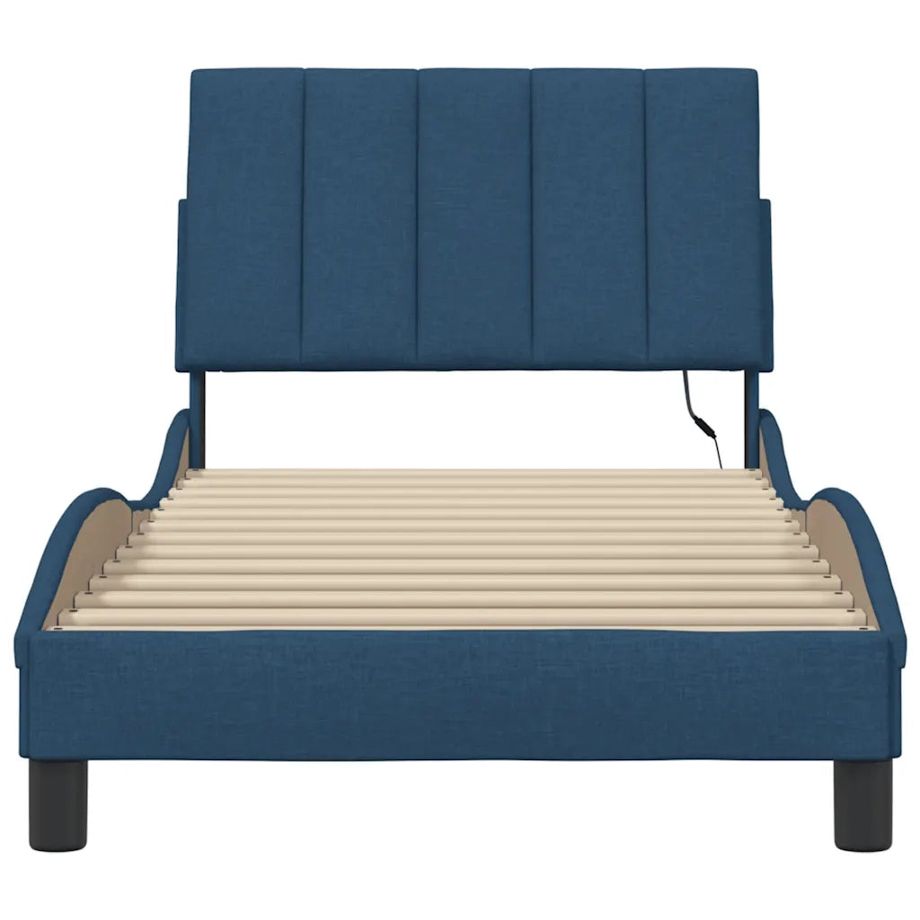 Giroletto senza Materasso Hanko Blu 90x200 cm in Tessuto 3310439