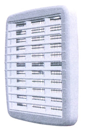 GRIGLIA DI AERAZIONE IN PLASTICA CON RETE  mm. 175x175 5.00 pz