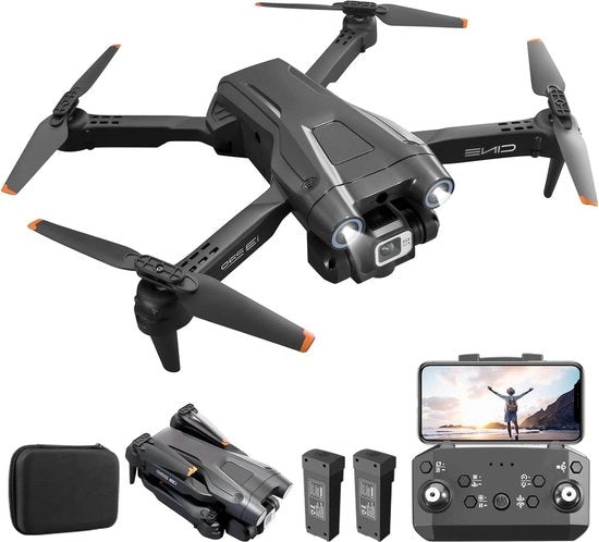 Drone opvougbile con camera per principianti - RC quadrirotore drone con app Wi-Fi FPV video in tempo reale - modalità di mantenimento dell'altezza e modalità headless - decollo e atterraggio con un solo tasto - per adulti e bambini