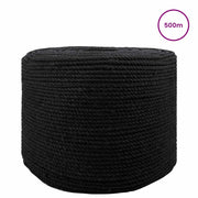 Corda | Fune Nero 0,4 x 0,4 x 50000 cm Cotone