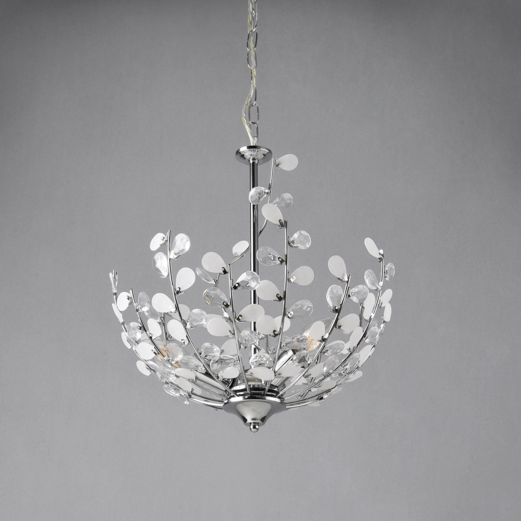 Lampadario Ampthill con Cristalli Artificiali Altezza 124 cm - Colore Cromo lux.pro