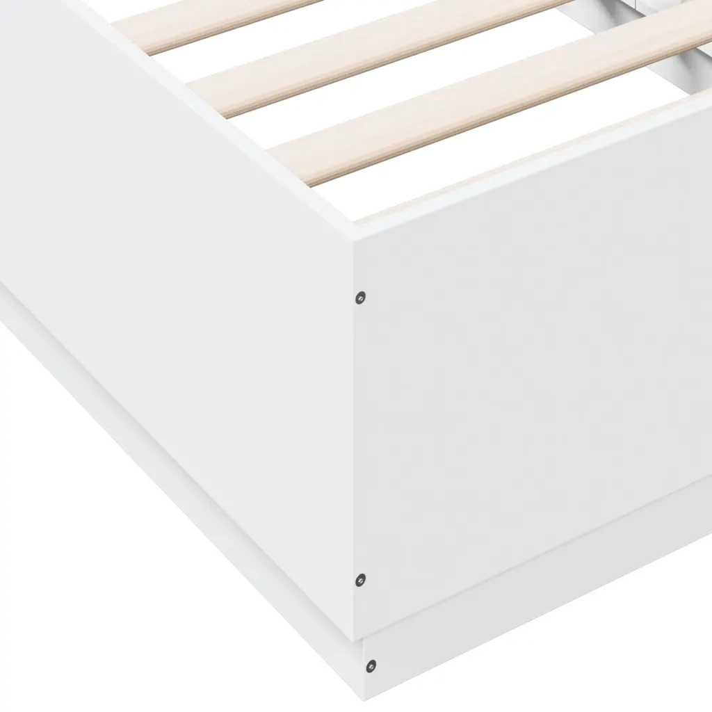 Giroletto-Struttura Letto Bianco 90x190 cm in Legno Multistrato 469503
