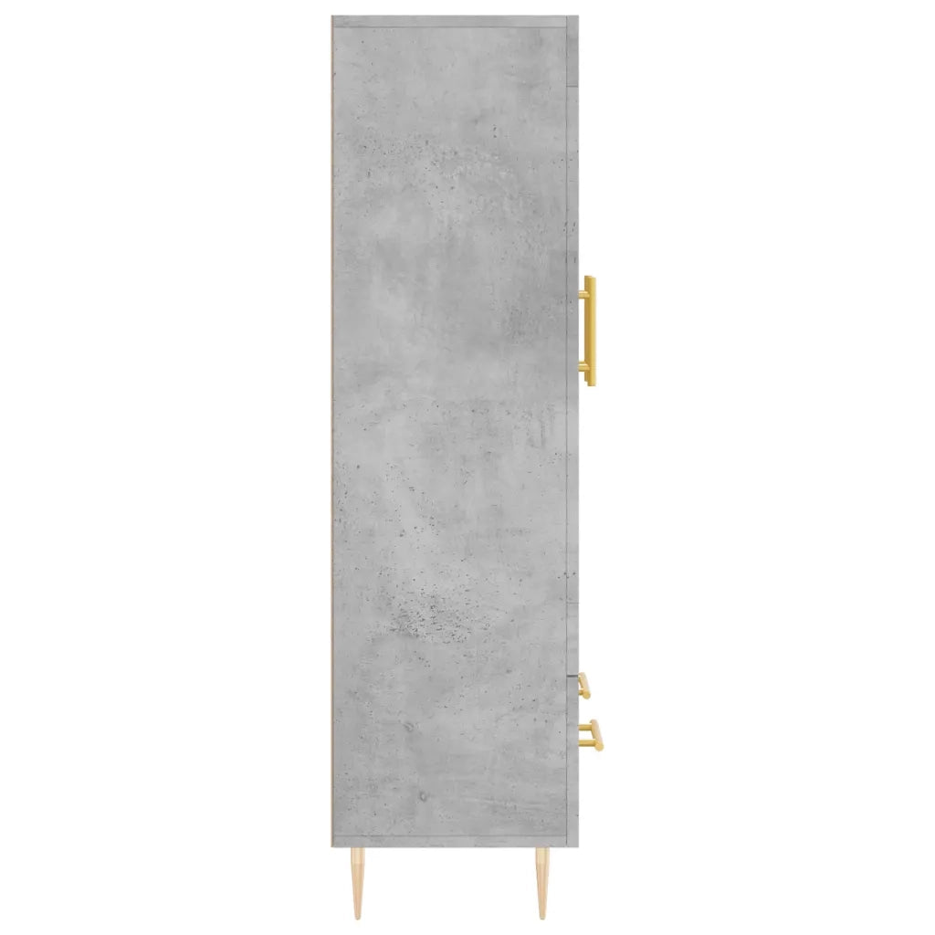 Credenza | Madia | Buffet da pranzo | Armadio da pranzo Grigio Cemento 69,5x31x115 cm in Legno Multistrato
