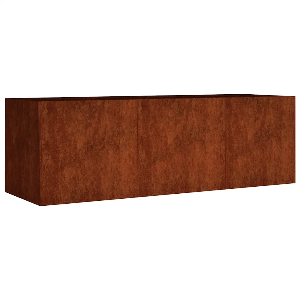 Fioriera Rialzata da Giardino 120x40x40 cm in Acciaio Corten 824520