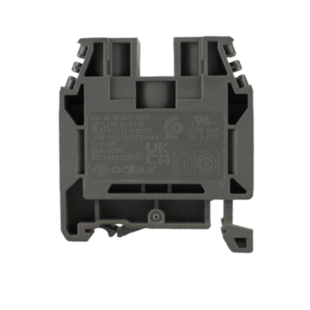 Morsetto a vite passante ad un piano 16 mm grigio Cabur