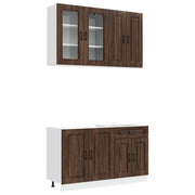 Unità Cucina KALMAR 4 pcs Rovere Marrone Legno ingegnerizzato 3438302