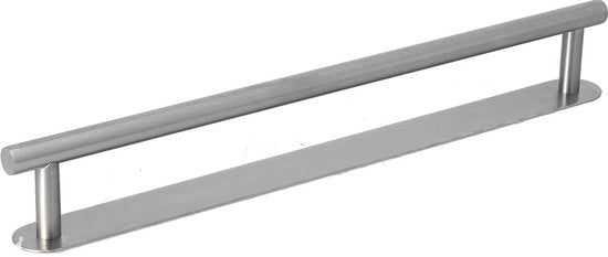 Asciugamani per la doccia - Supporto per asciugamani - Autoadesivo - Materiale in acciaio inossidabile - Montaggio alla parete - 60 cm - Finitura a martinetto - Asciugamani appoggiatori