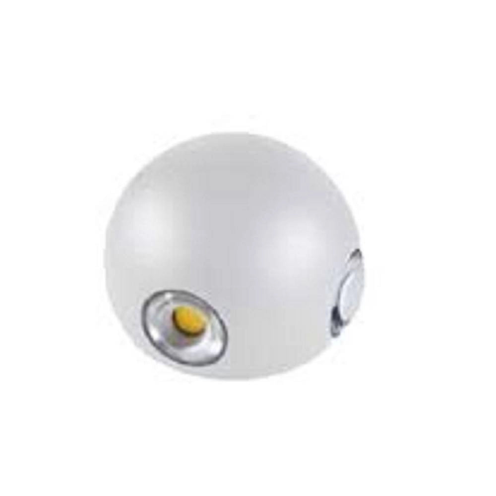 Trade Shop - Applique Muro A Sfera 4 Fasci Di Luce Esterno Bianco Luce 3000k 6000k 4000k Es58 -