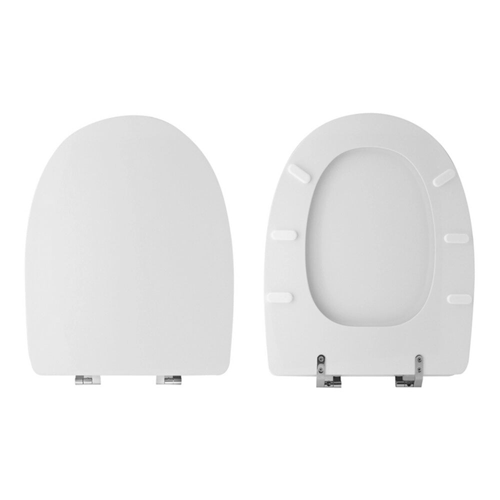 Sedile Wc in poliestere colato bianco con cerniere in acciaio inox sganciabili Evolution Sanitosco