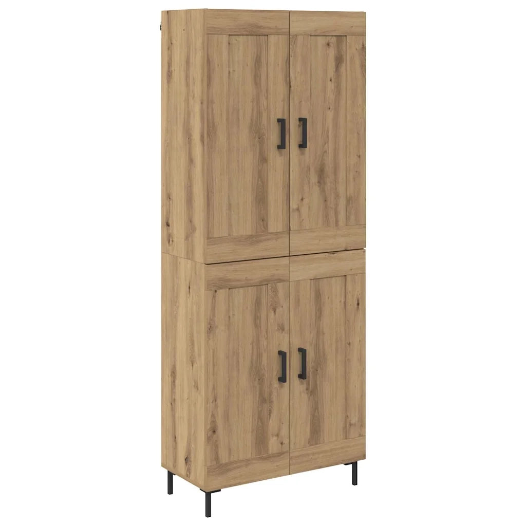 Credenza 2 pz | Madia | Buffet da pranzo | Armadio da pranzo Rovere artigianale Legno multistrato